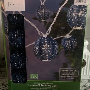 Mainstays LED Black Lantern String Lights